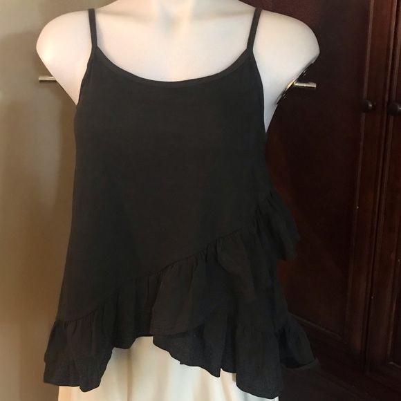 I Joah Tops - 🆕 I Joah Black Sleeveless Asymmetrical Top-Med